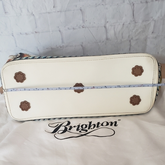 Brighton tote shoulder purse floral leather+coated canvas bella lucca - Picture 9 of 9